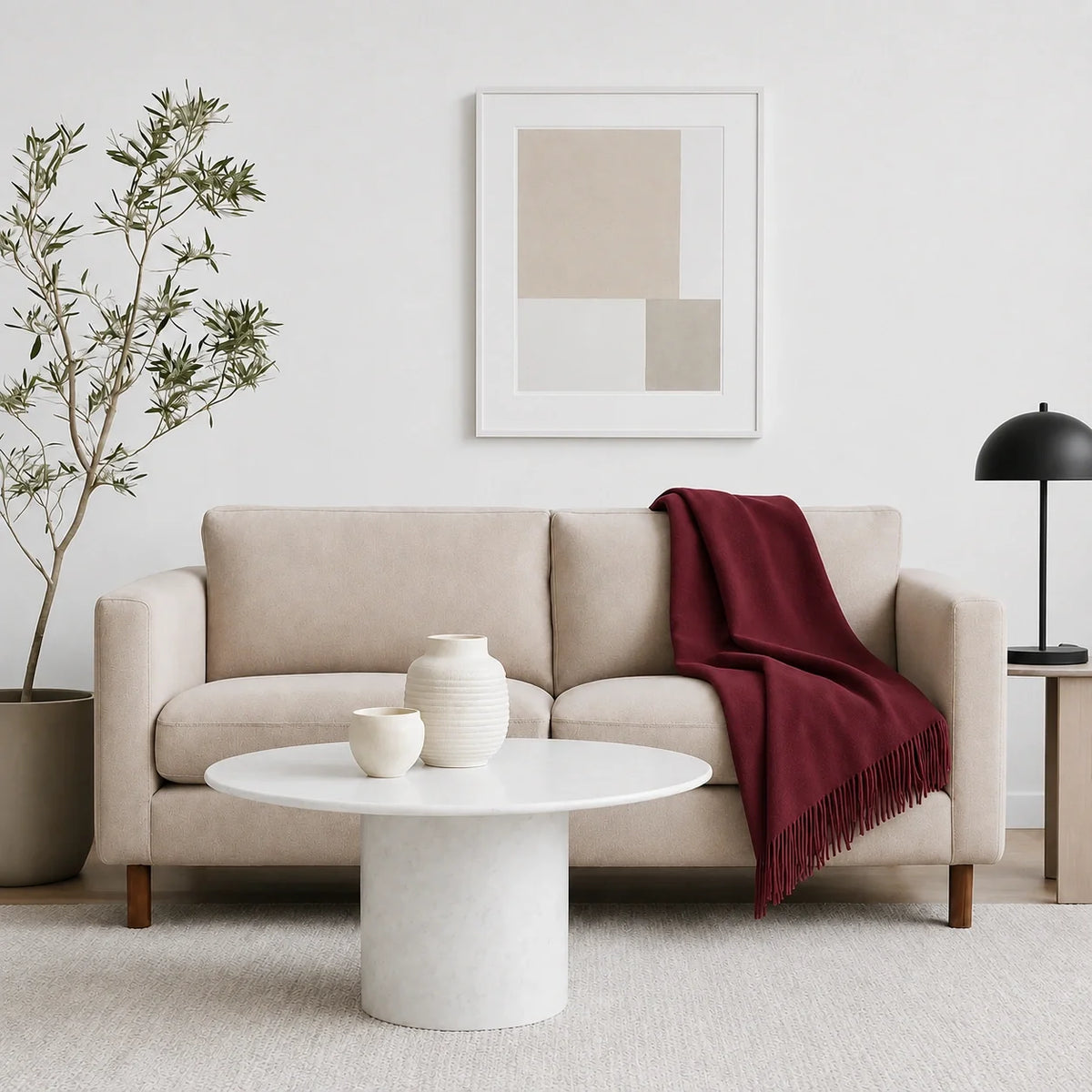 100% Cashmere Throw Blanket - 54"x60"
