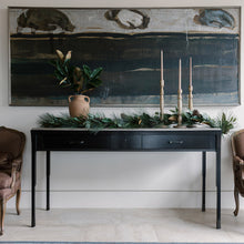 Faux greenery garland with magnolia leaves and eucalyptus