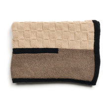Muhu brown gray hand knitted alpaca blanket shawl – One Affirmation