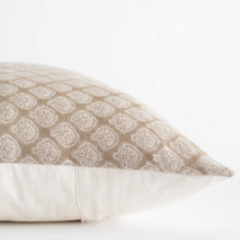 Ayla Floral Block Printed Pillow Cover | Mustard