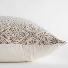 Mariella Floral Block Printed Pillow Cover | Mustard