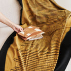 Topaz brown Myrtle Drift handwoven merino throw – One Affirmation