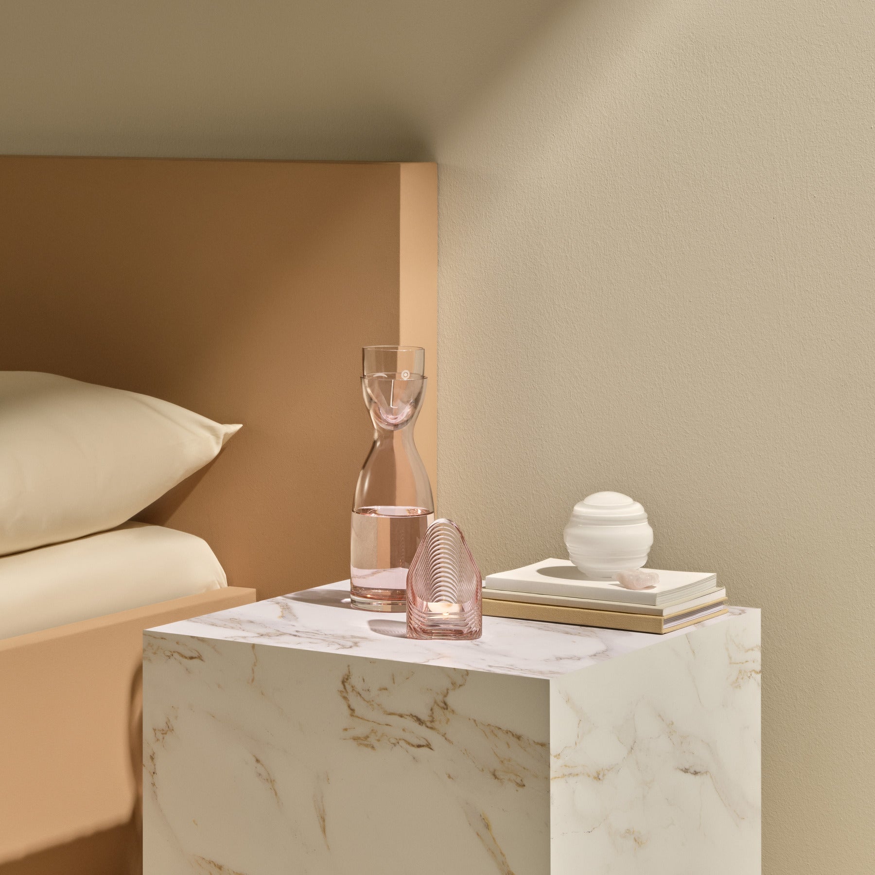 Nude Mr. & Mrs. Night Water Set Tall Dusty Rose