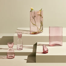 Elegant and playful Mr. & Mrs. night water set – tall design with face motif