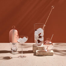 Elegant Hepburn Alchemy Glass by Brad Ascalon with copper details