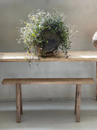 Handmade 100+ year old elm wood bench