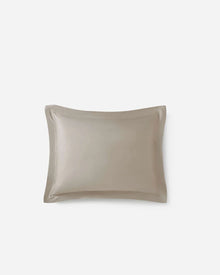 Eco-friendly bamboo pillow shams in soft neutral colors