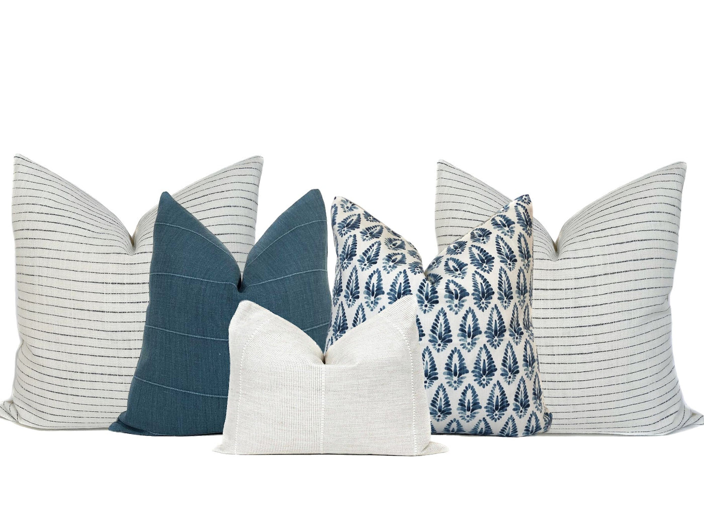 Blue and white 2025 throw pillows for couch