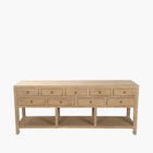 Nine Drawer Elm Sideboard Top