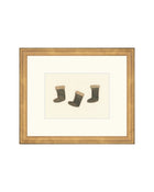 Holiday Stockings minimal Christmas art print, view 2