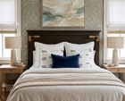 Oaxaca Dashes Pillow Cover in Navy, Schumacher Textiles