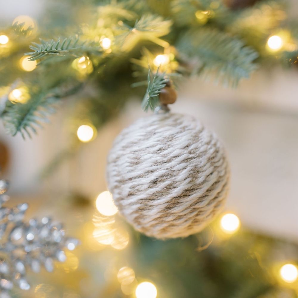 Jute Wrapped Ornaments
