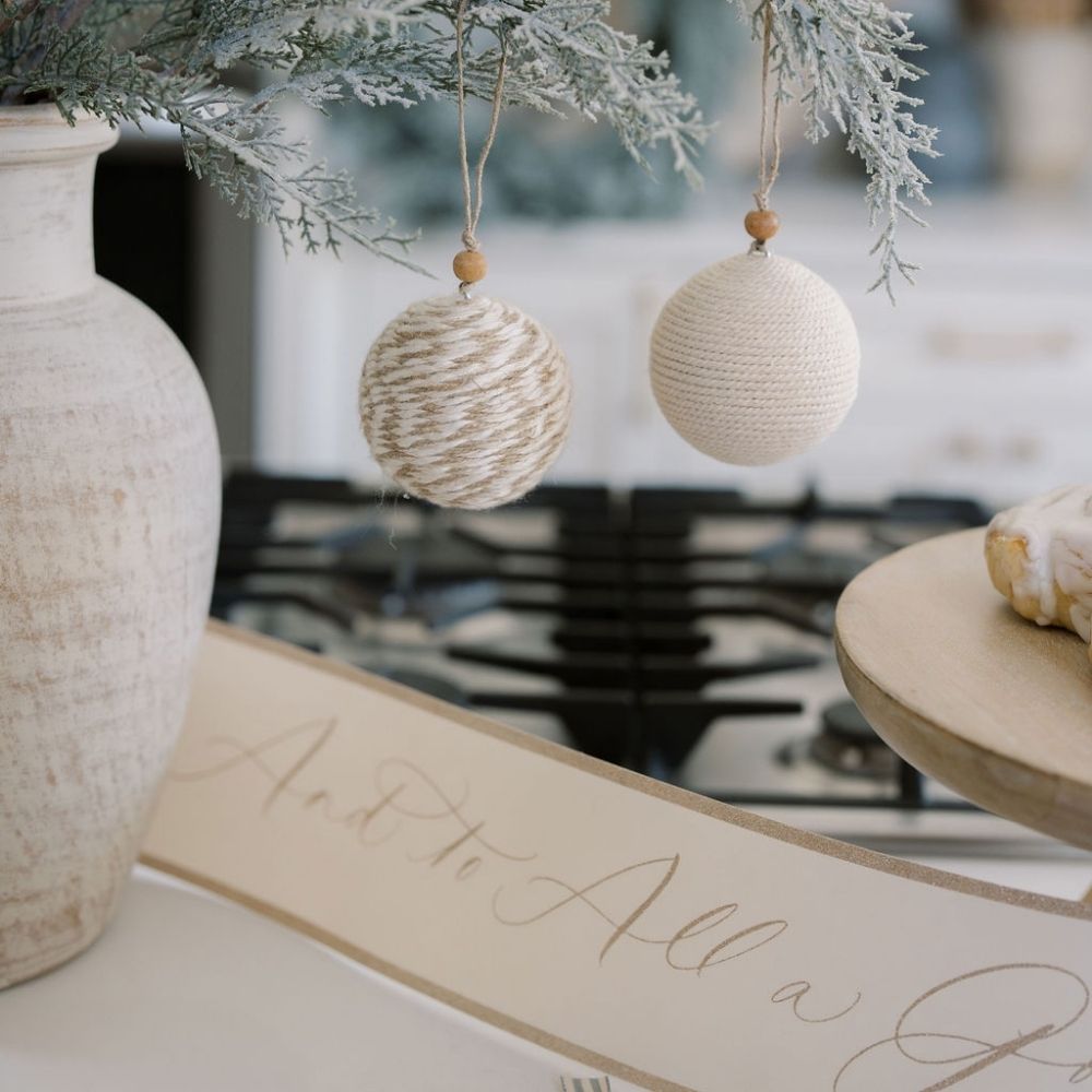 Jute Wrapped Ornaments