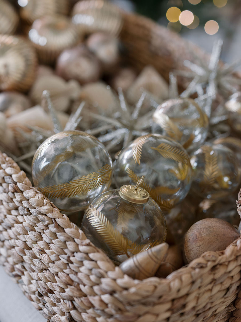 Artisan Glass Ornament Handcrafted Clear Mouthblown Glass