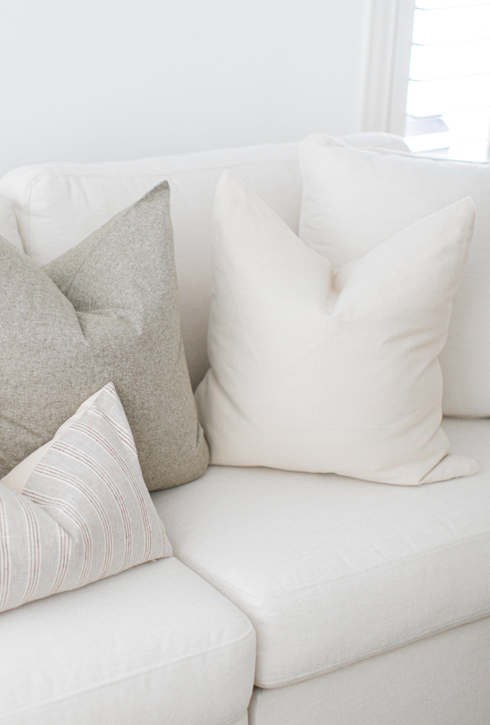 Oatmeal Linen Pillow Cover