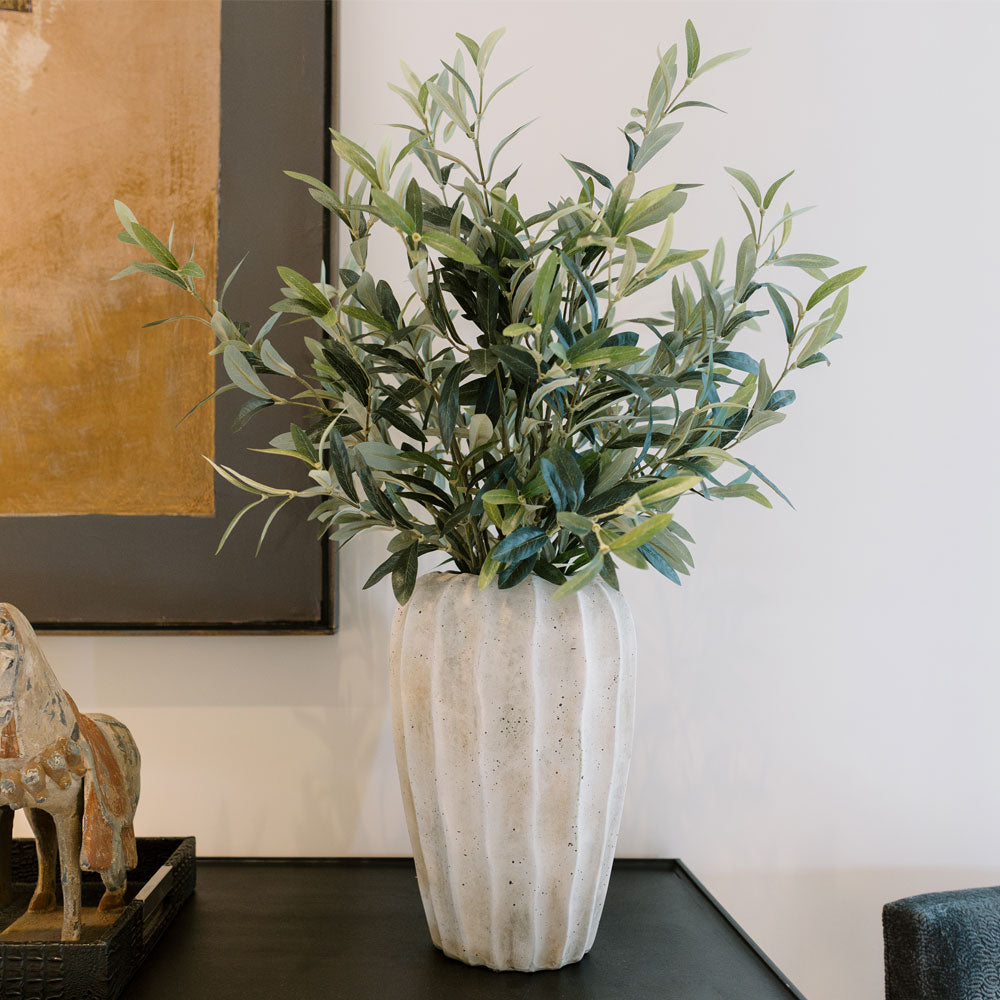 artificial olive plant arrangement in pot Faux Olive Arrangement in Vase, 30 in