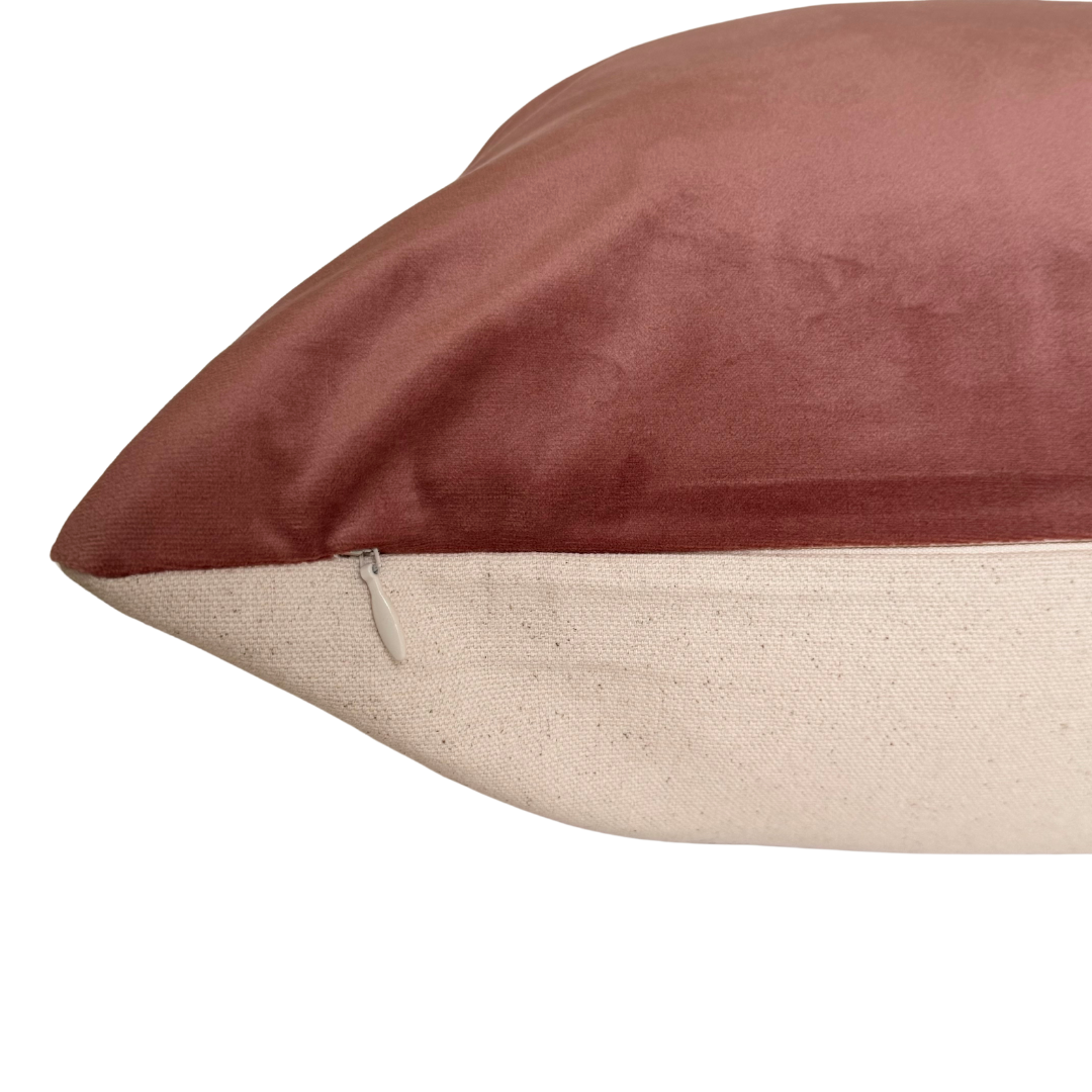 Dusty Rose Velvet Pillow cover