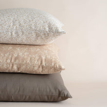 Organic modern floral pillow set featuring the Mila pillow