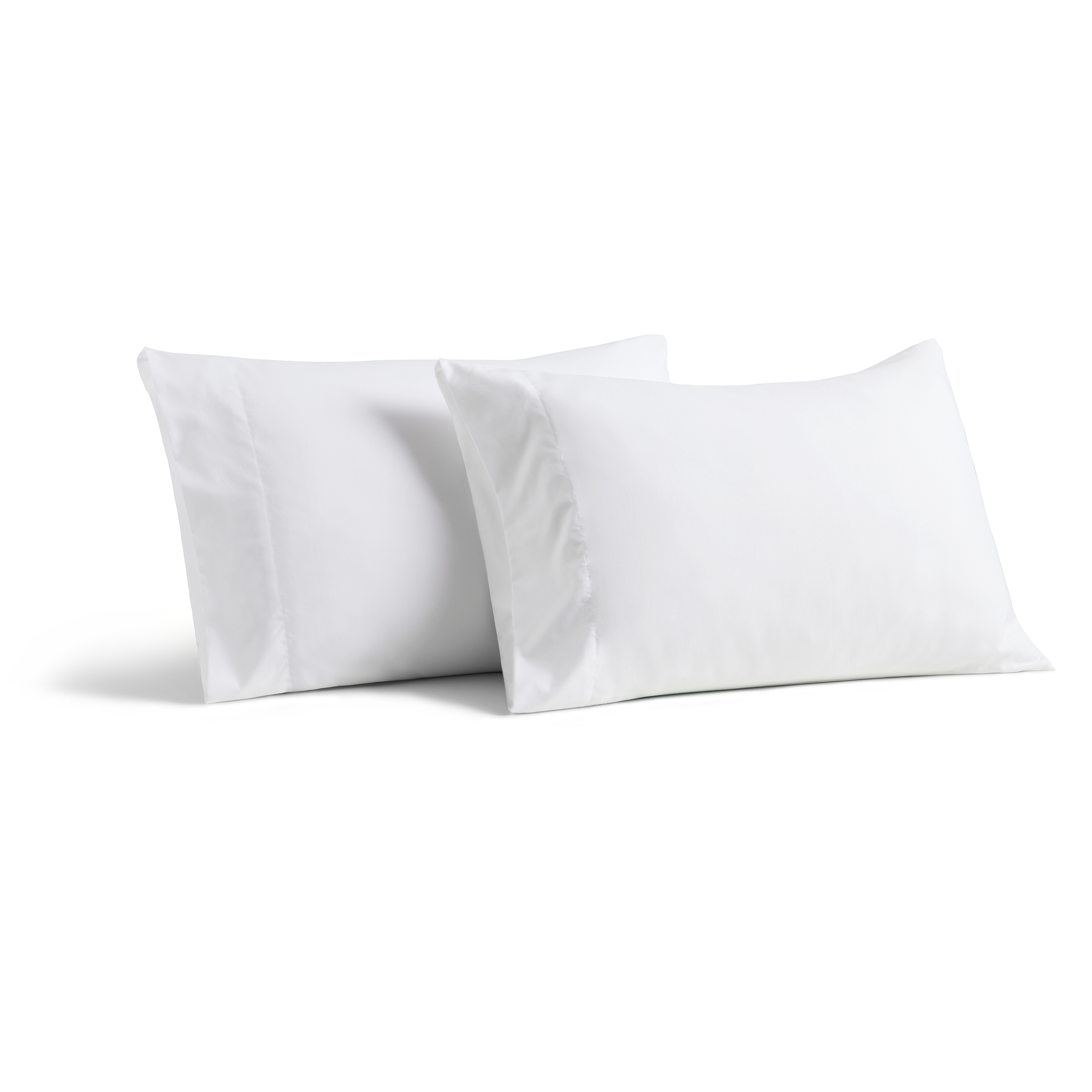 Silky bamboo viscose pillowcases styled on bed