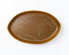 Large oval serving platter with organic shape