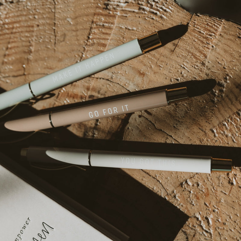 Sweet Water Decor inspirational pen trio with gold details