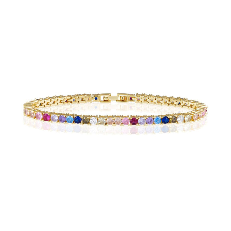 Rainbow Tennis Bracelet