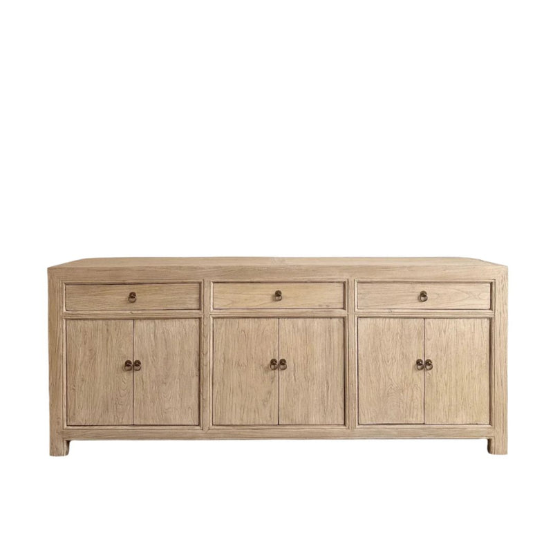 Three Drawer Elm Sideboard