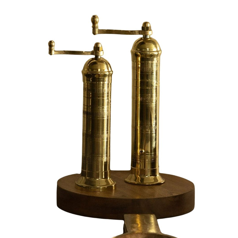 Ophelia Greek Salt + Pepper Mills, Set of 2