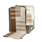 Bauhaus Cognac Knit Cashmere Throw