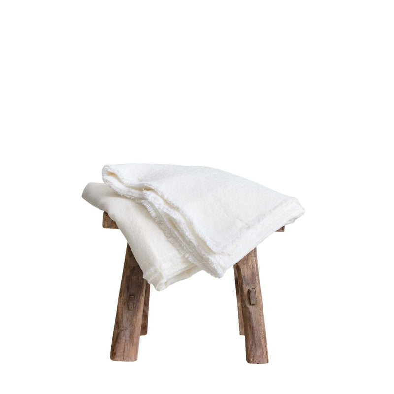 Fringed Linen Tablecloth