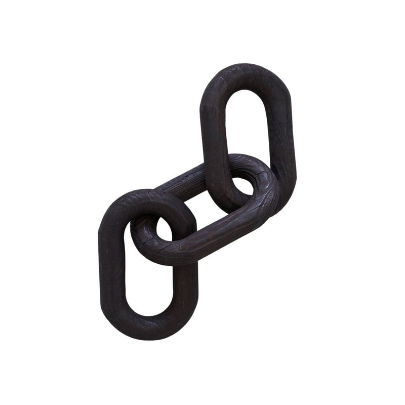 Charcoal Wood Chain, Large Link