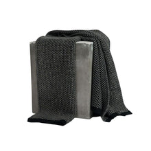 Platinum and Black Yak Down Taiga Throw