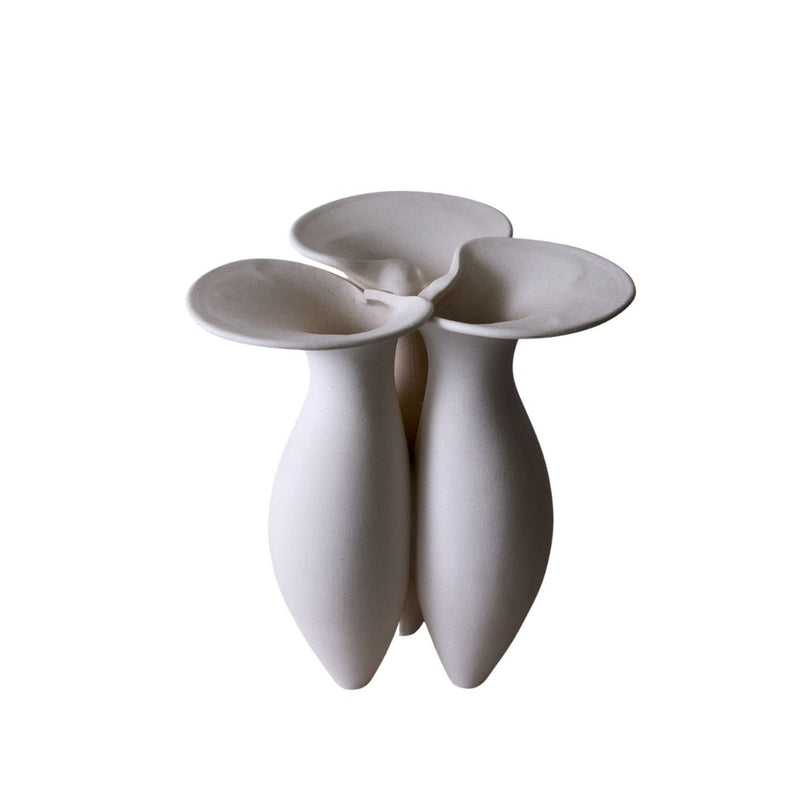 Ceramic Lily Vase - Reactive Glaze Decorative Vase 13.25"H