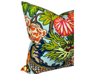 Chiang Mai Dragon Pillow Cover in Aquamarine, Indoor Outdoor Pillows, Schumacher Textiles