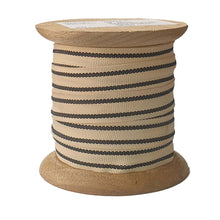 Elegant cream and black ribbon set, 10 yards each