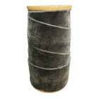 Handmade wide dark grey velvet ribbon set of 2 spools