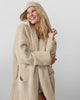 Cozy cardigan-style robe with hood and pockets