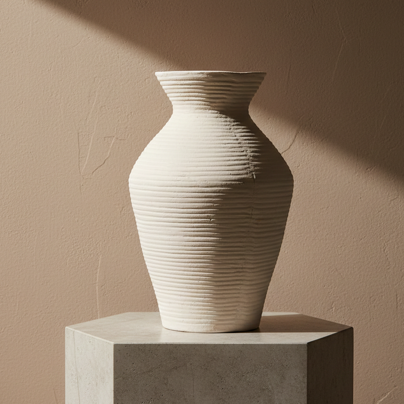 Ilios Ribbed Vase, 20" - Limited Release