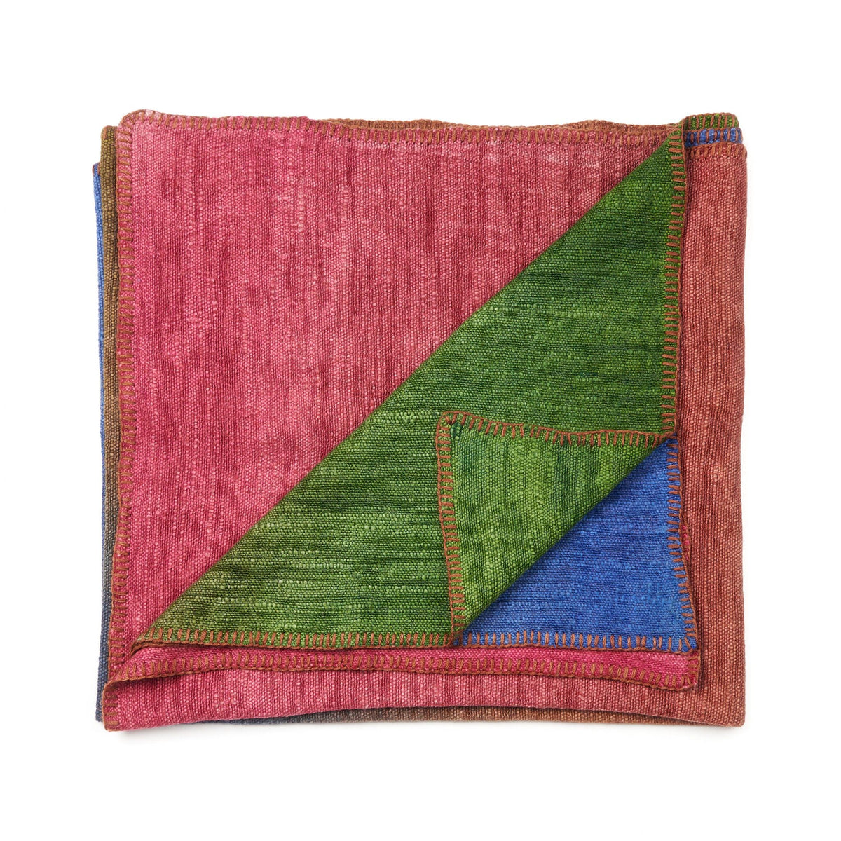Lake Moss handwoven merino throw blanket in blue green – One Affirmation