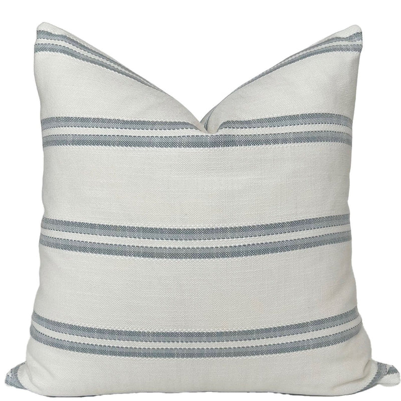 River Mist Stripe Indoor/Outdoor Pillow Cover