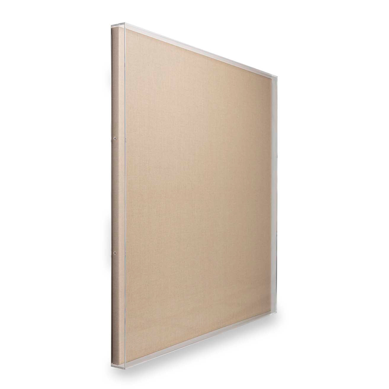 36x36" Modern UV-Grade Acrylic Shadowbox with Linen Canvas (For Scarves Up To 35")