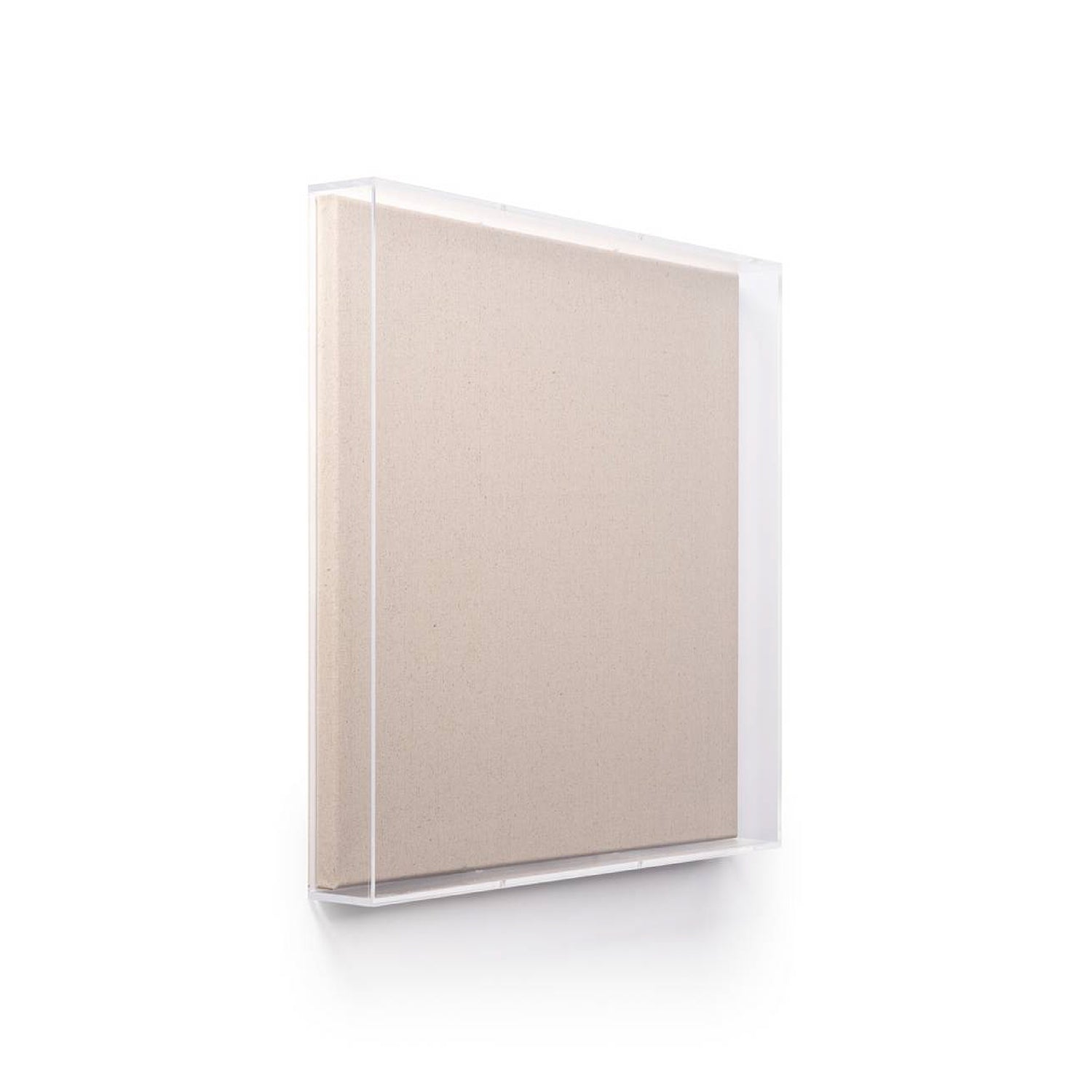 36x36" Modern UV-Grade Acrylic Shadowbox with Linen Canvas (For Scarves Up To 35")