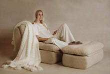 Braided Pom Pom Throw