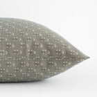Vivienne sage green floral pillow cover close-up
