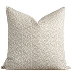 Sylvie sage green floral pillow cover with ivory details