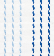 Running Stitches Pillow Cover in Blues, Schumacher Textiles