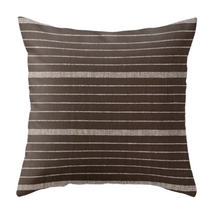 Cusco Stripe Pillow Cover in Chocolate