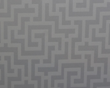 Greek Key Pillow Cover in Silver