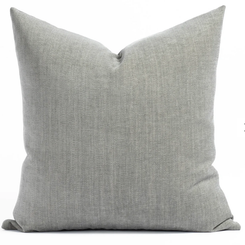 Linen Silver Pillow Cover