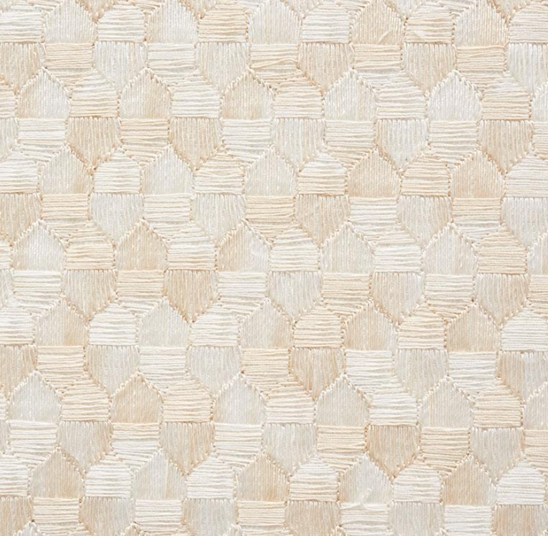 Ivins Woven Pillow Cover in Ivory, Schumacher Textiles